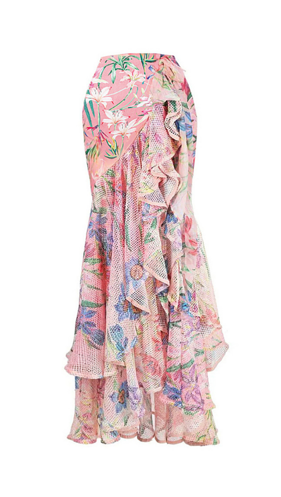 RUFFLE TRIM ONE PIECE SWIMSUIT SET