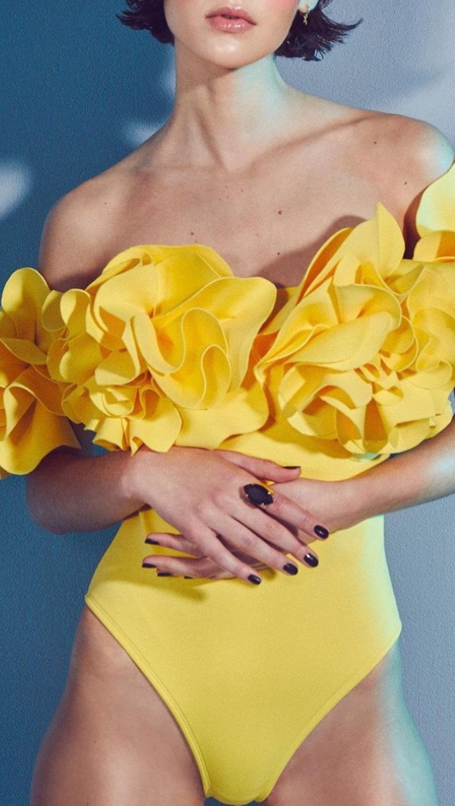 FLOWER EMBELLISHED SWIMWEAR