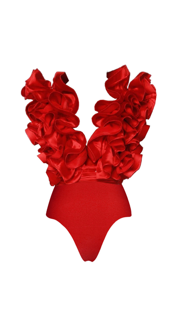 AIIZIE 3D FLOWER ONE PIECE SWIMSUIT - product image