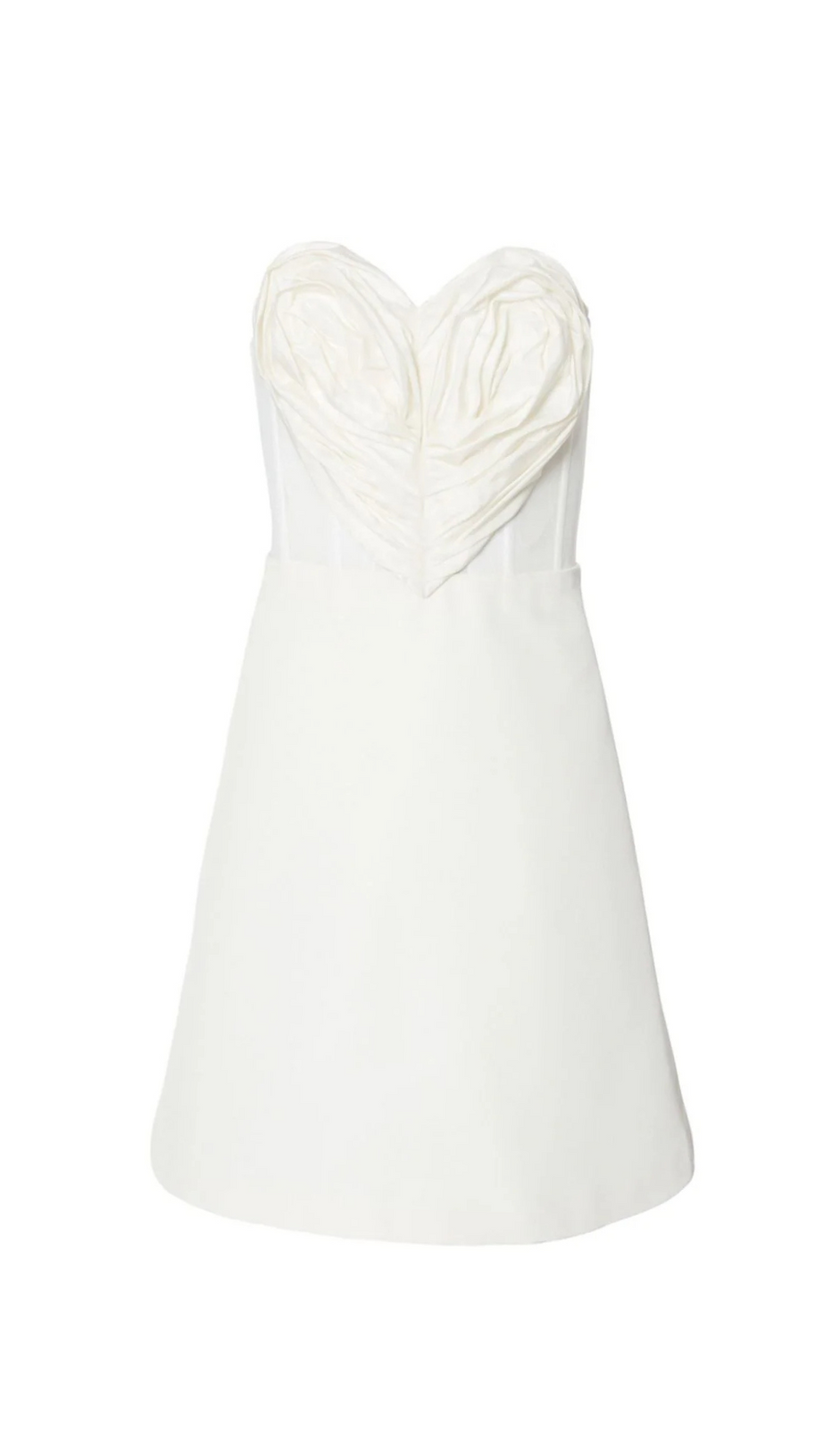 HEART-MOTIF BANDEAU MINI DRESS