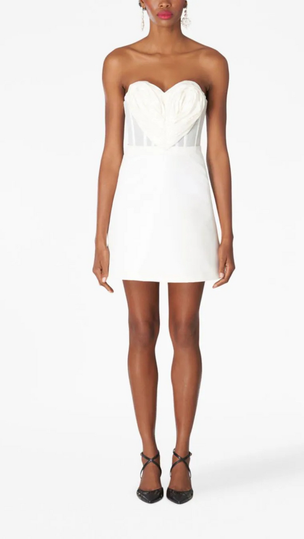 AIIZIE HEART-MOTIF BANDEAU MINI DRESS - product image