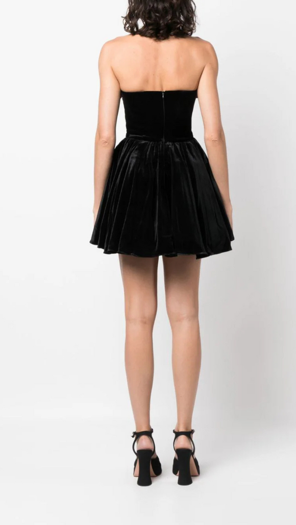 AIIZIE OFF-SHOULDER FLORAL-APPLIQUE MINI DRESS - product image