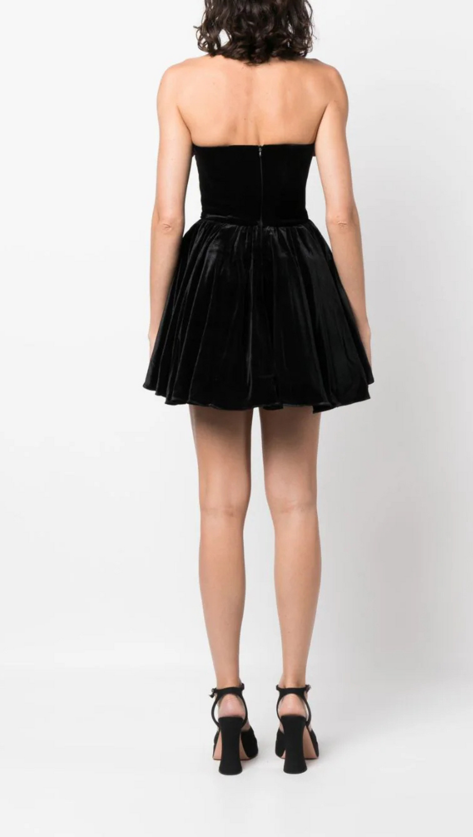 OFF-SHOULDER-MINIKLEID MIT BLUMENAPPLIKATIONEN