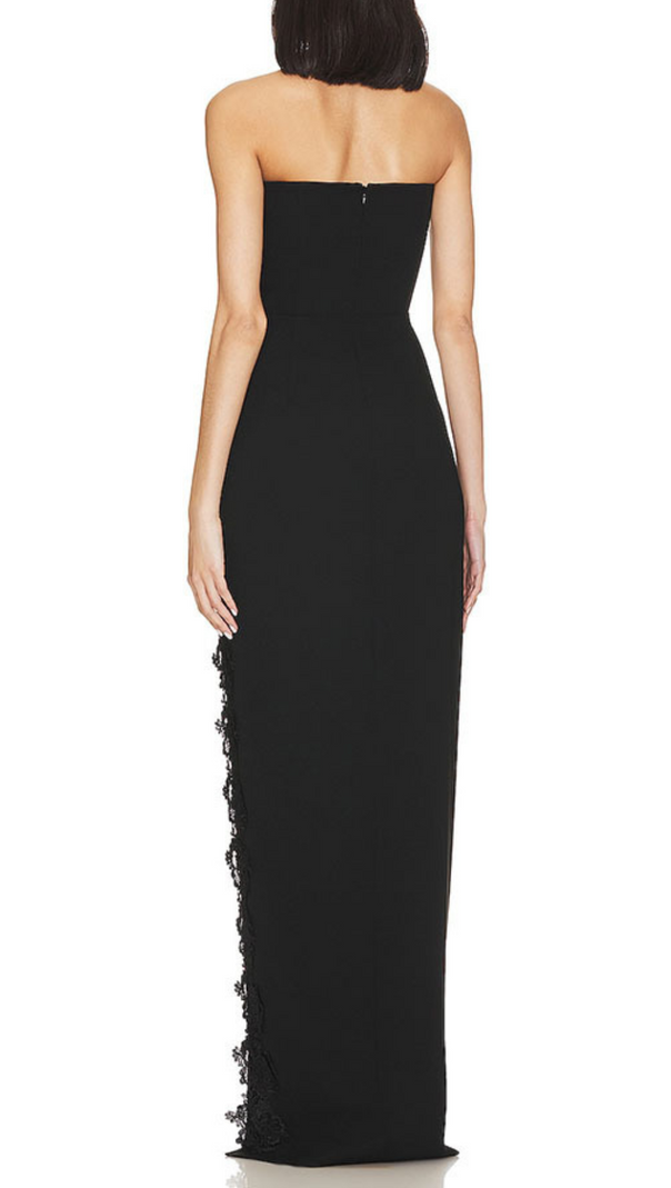 AIIZIE HIGH SPLIT STRAPLESS GOWN - product image