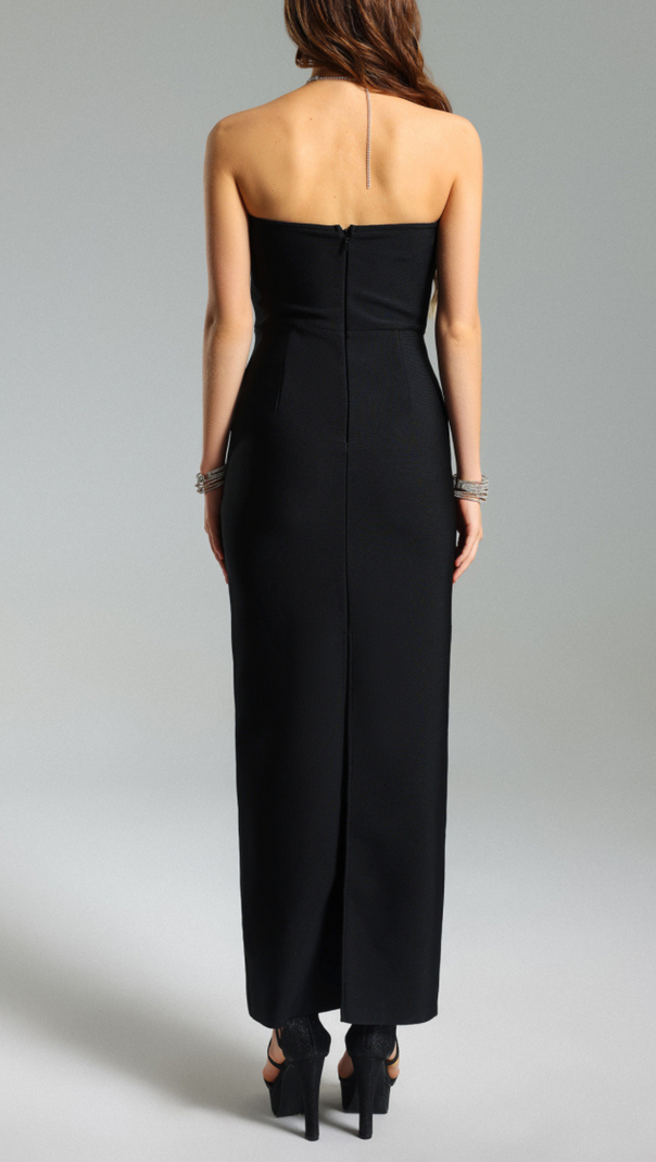 AIIZIE CRYSTAL-EMBELLISHED STRAPLESS GOWN - product image