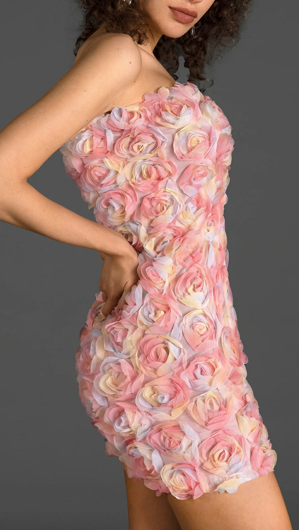 AIIZIE OFF SHOULDER FLORAL MINI DRESS - product image