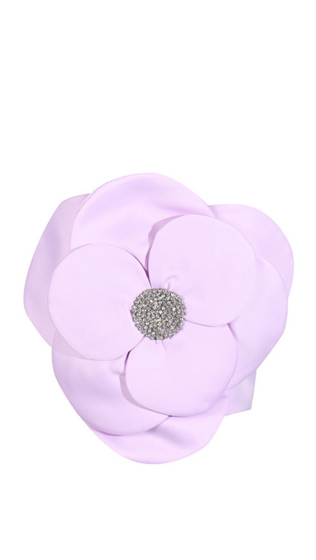 3D BLUMEN TOPS IN LILA