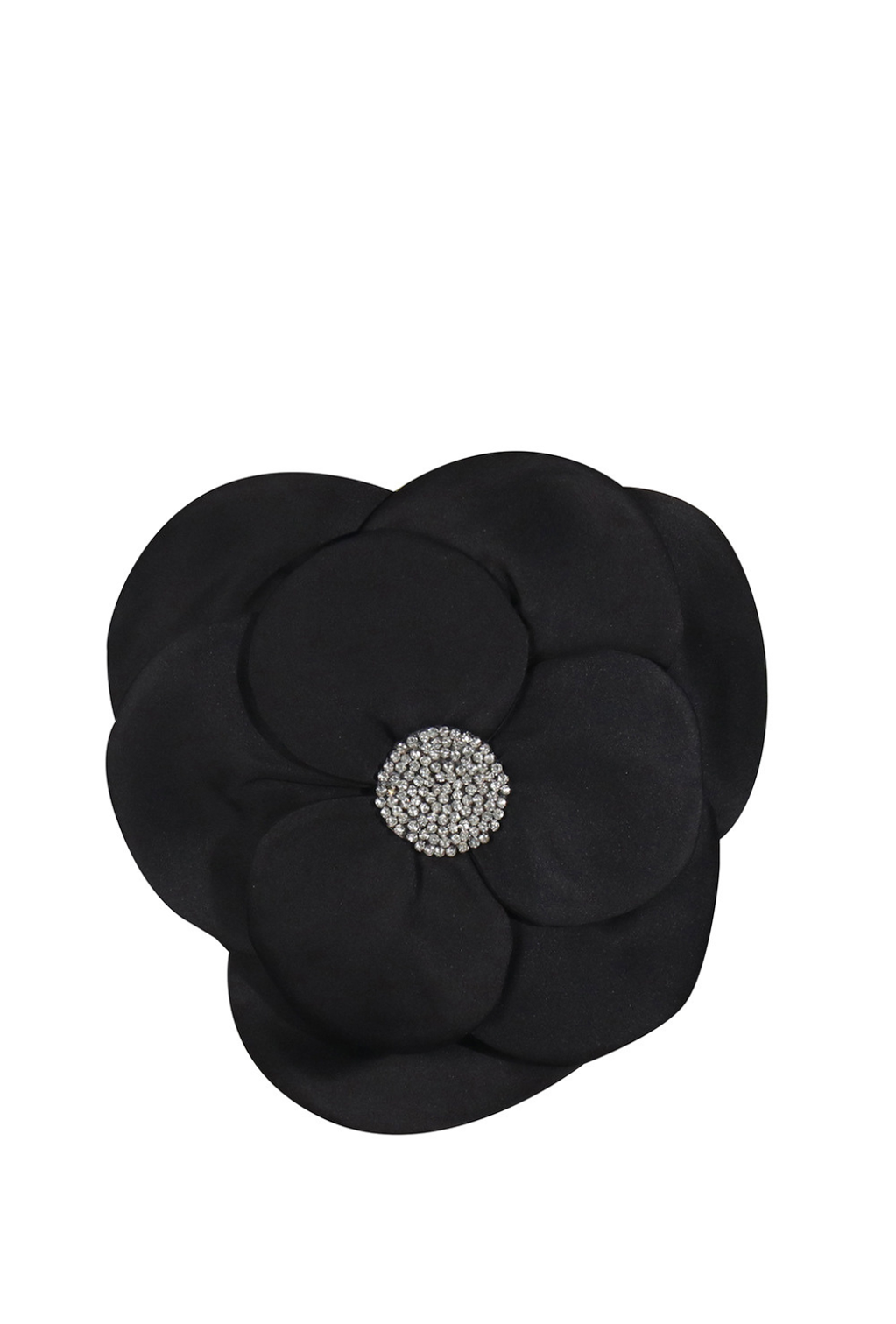 3D-BLUMEN-TOPS IN SCHWARZ