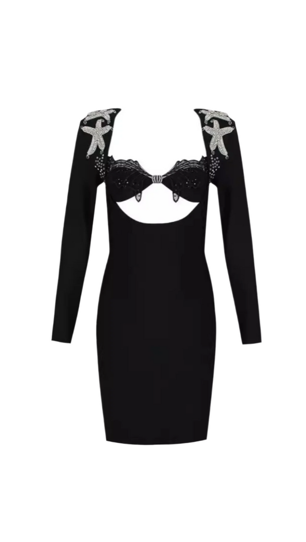 AIIZIE AGGELOS LONG SLEEVE CUTOUT BANDAGE DRESS - product image