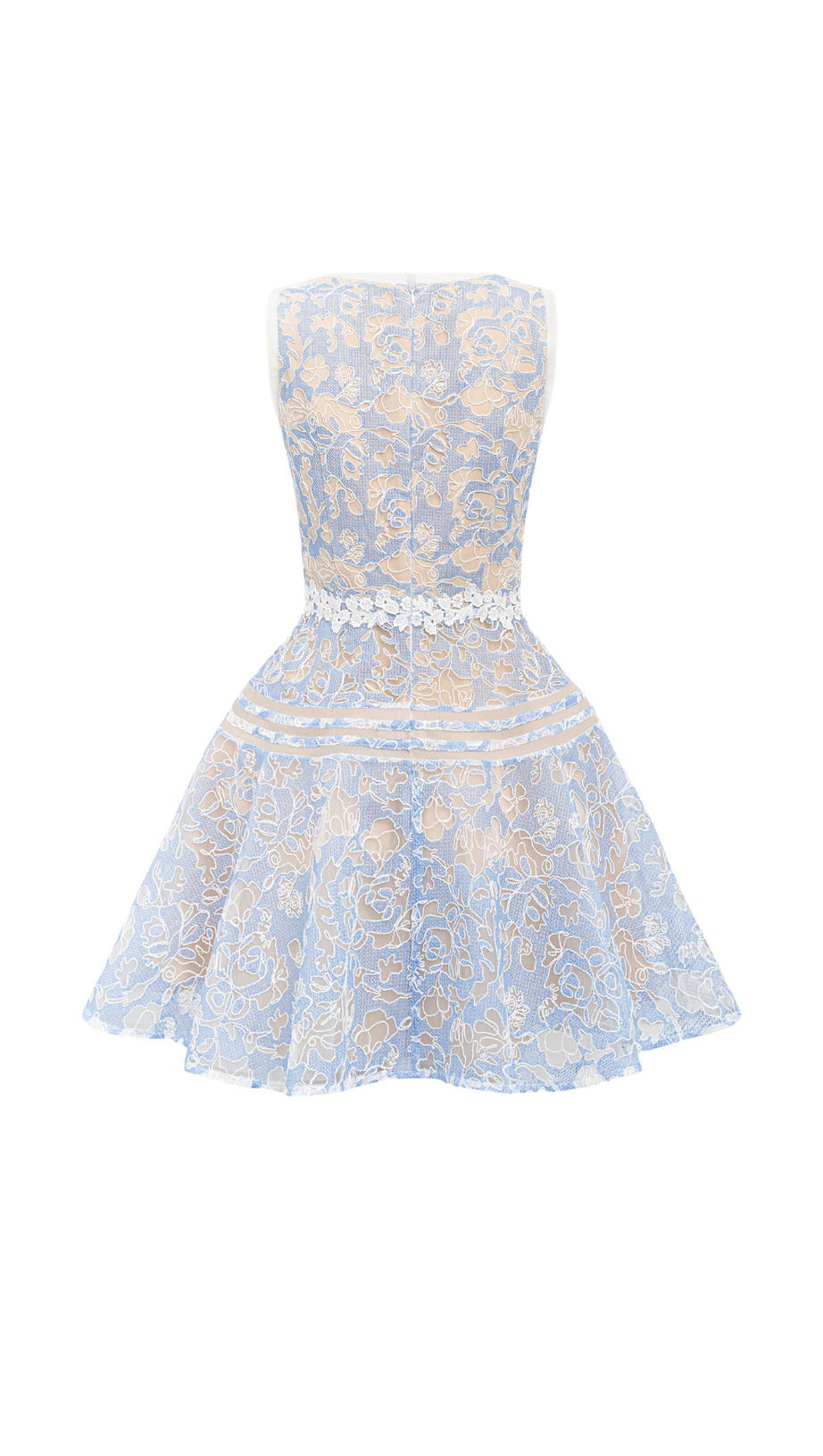 LAIKA BLUE LACE MINI DRESS