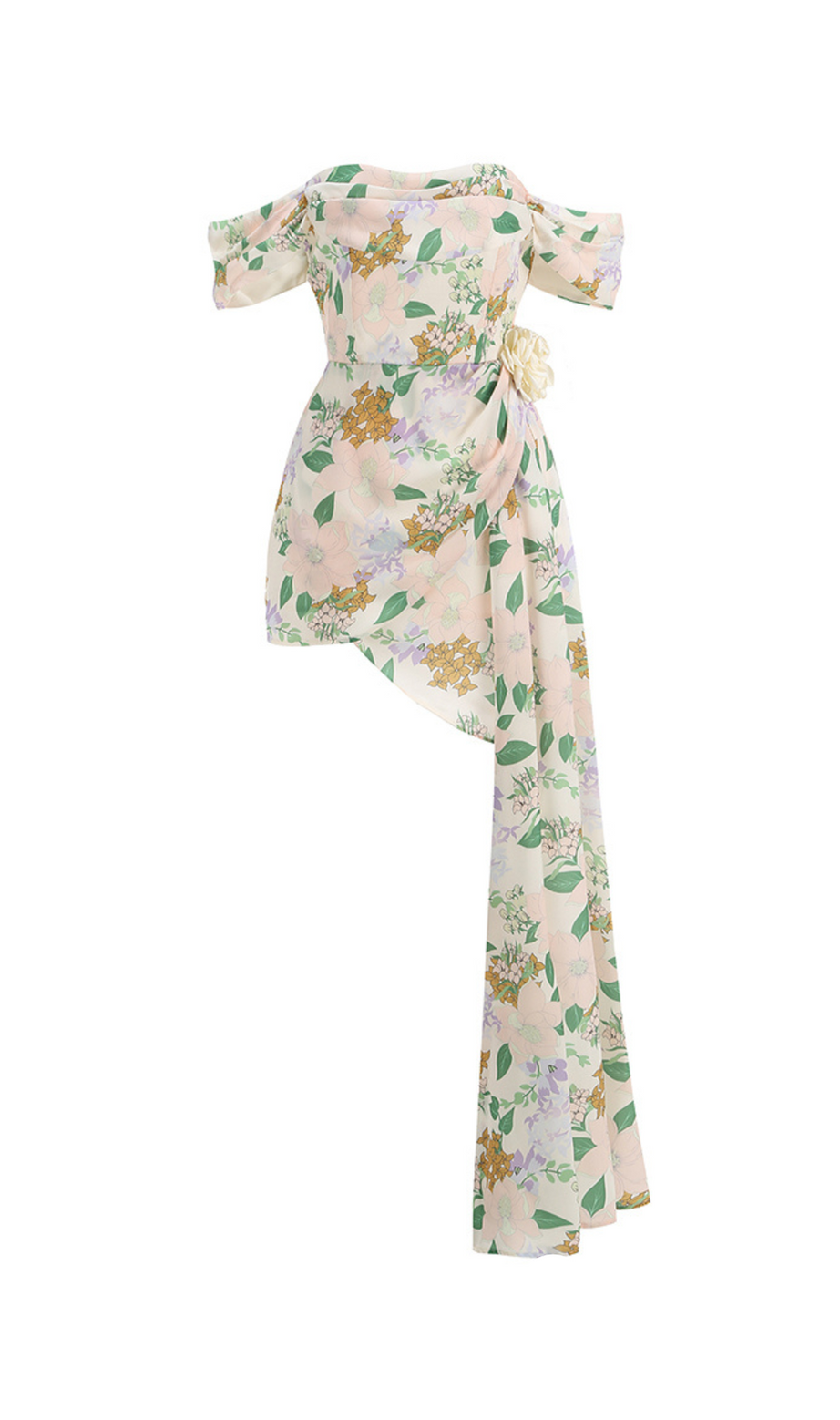 MINI ABITO CON STAMPA FLOREALE BELLADONNA