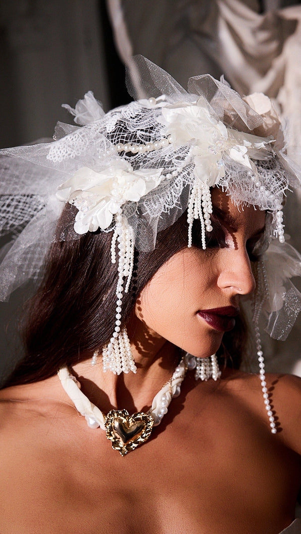 AIIZIE HAVERA MESH FLOWER TIARA - product image