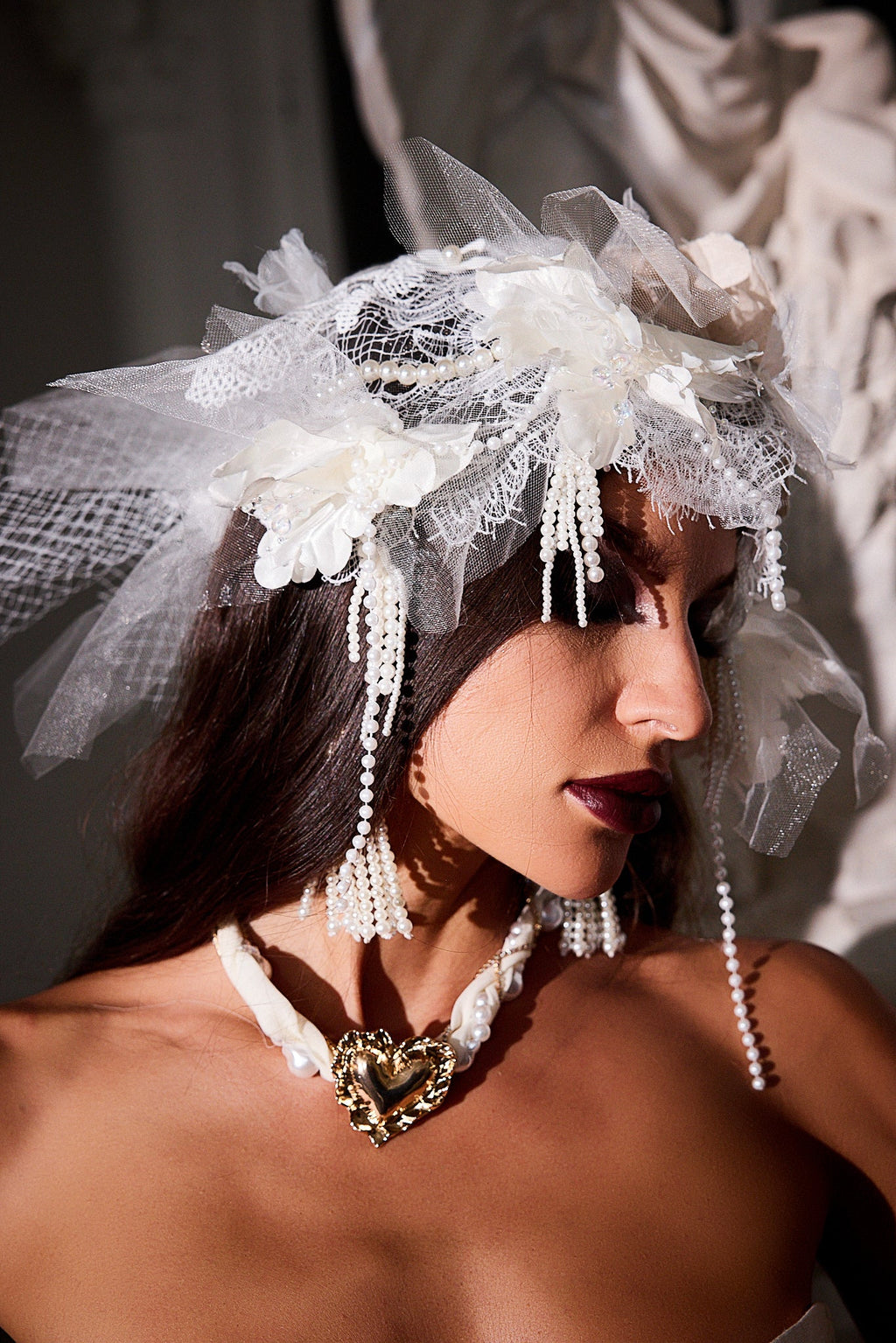 HAVERA MESH FLOWER TIARA