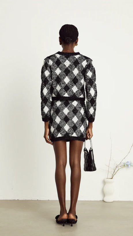 MINIGONNA IN TWEED A QUADRETTI