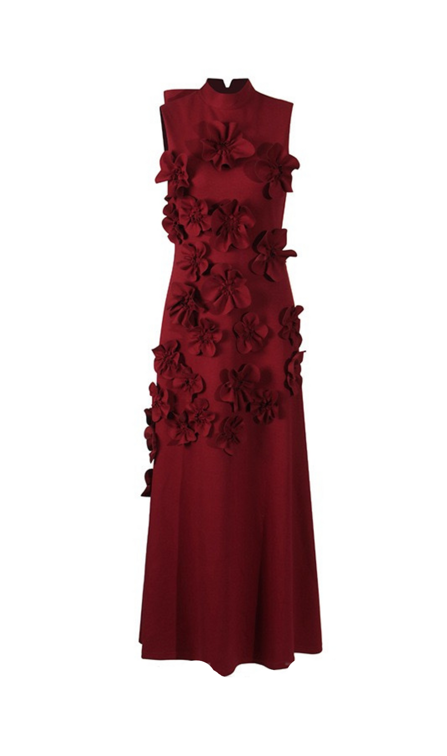 ANNONA MAXIKLEID MIT ROTEN BLUMEN