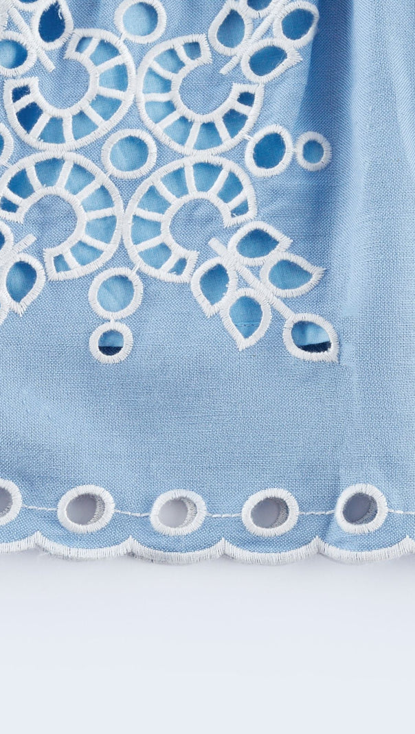 AIIZIE HOLLY BRODERIE-ANGLAISE MINI DRESS - product image