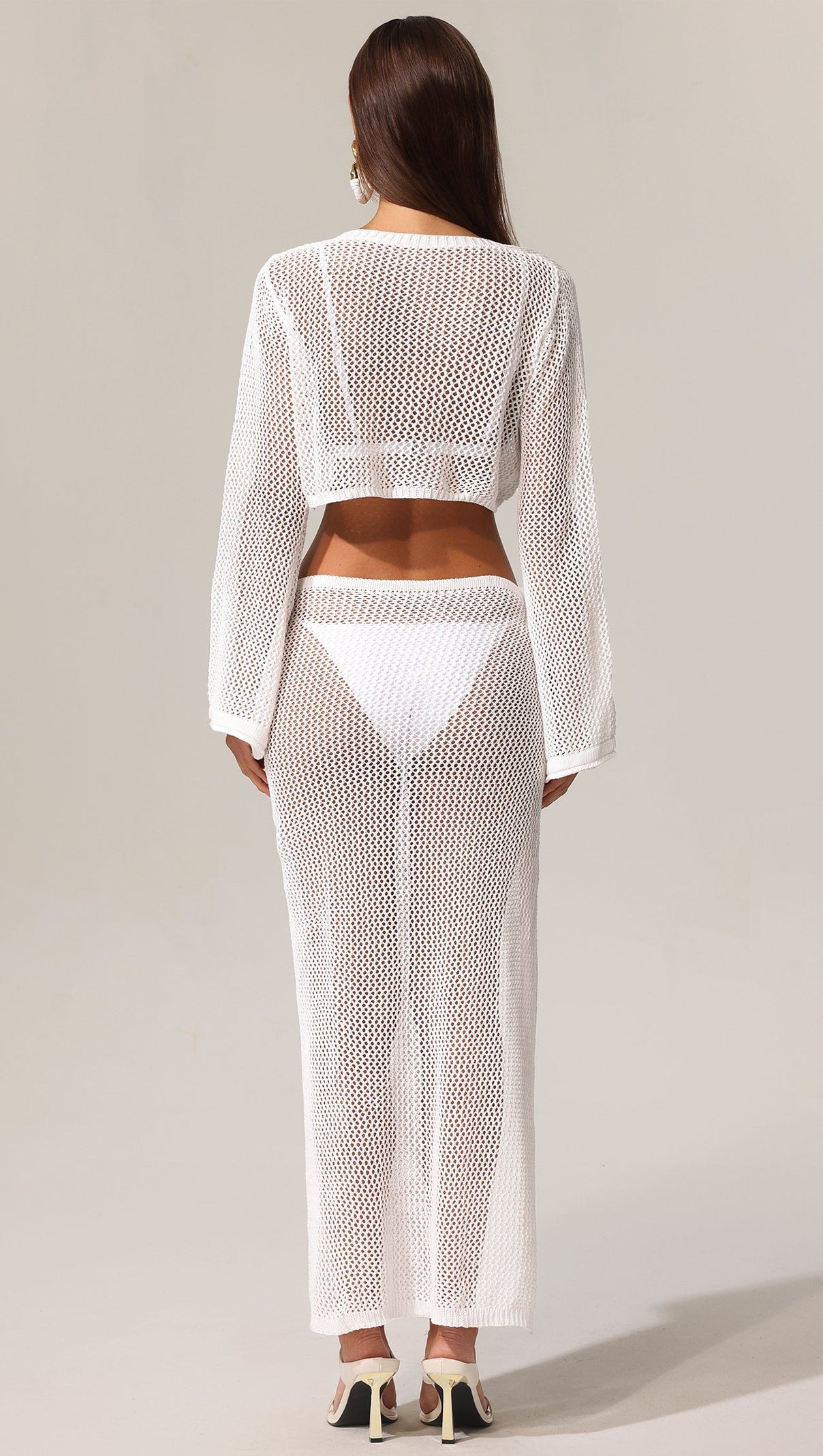 AIIZIE KIAVIA HOLLOW OUT HIGH SLIT TWO-PIECE SET - product image