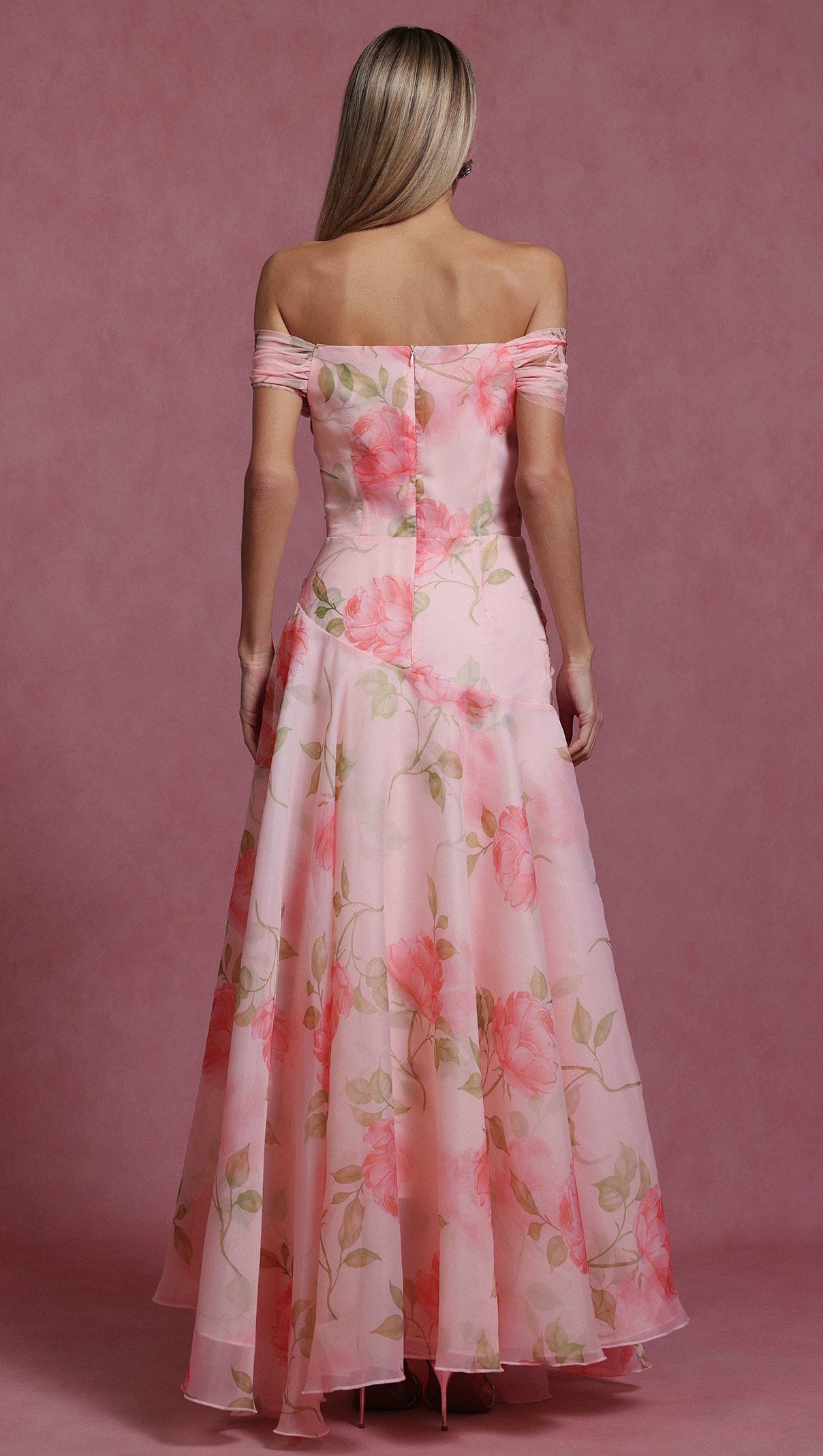 AIIZIE SIMONA SLEEVELESS FLOWERS FLOUNCE MAXI DRESS - product image
