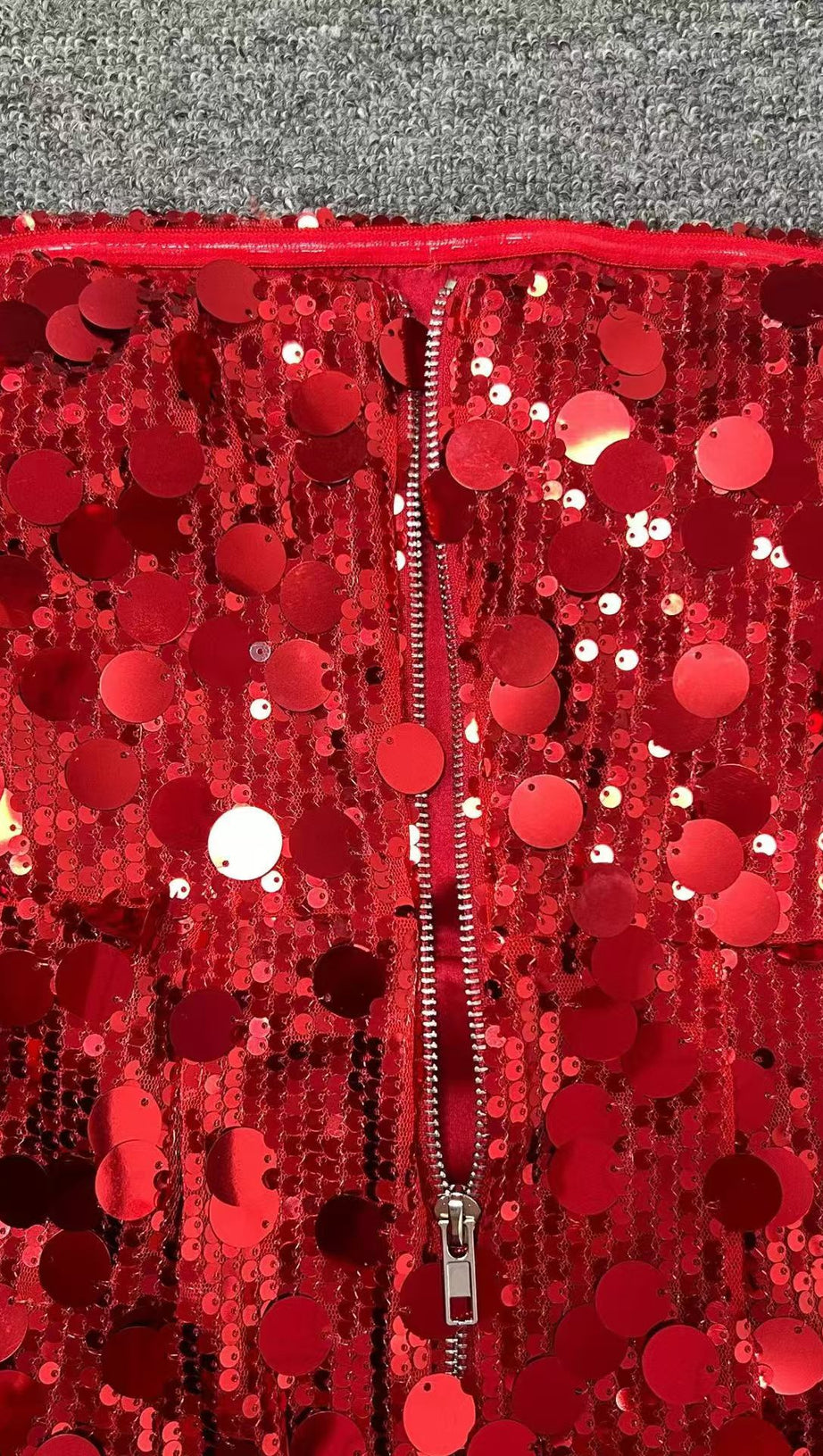 SHIVA STRAPLESS SEQUIN MAXI DRESS