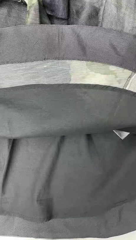 Langärmliges Minikleid mit Hortensienmuster