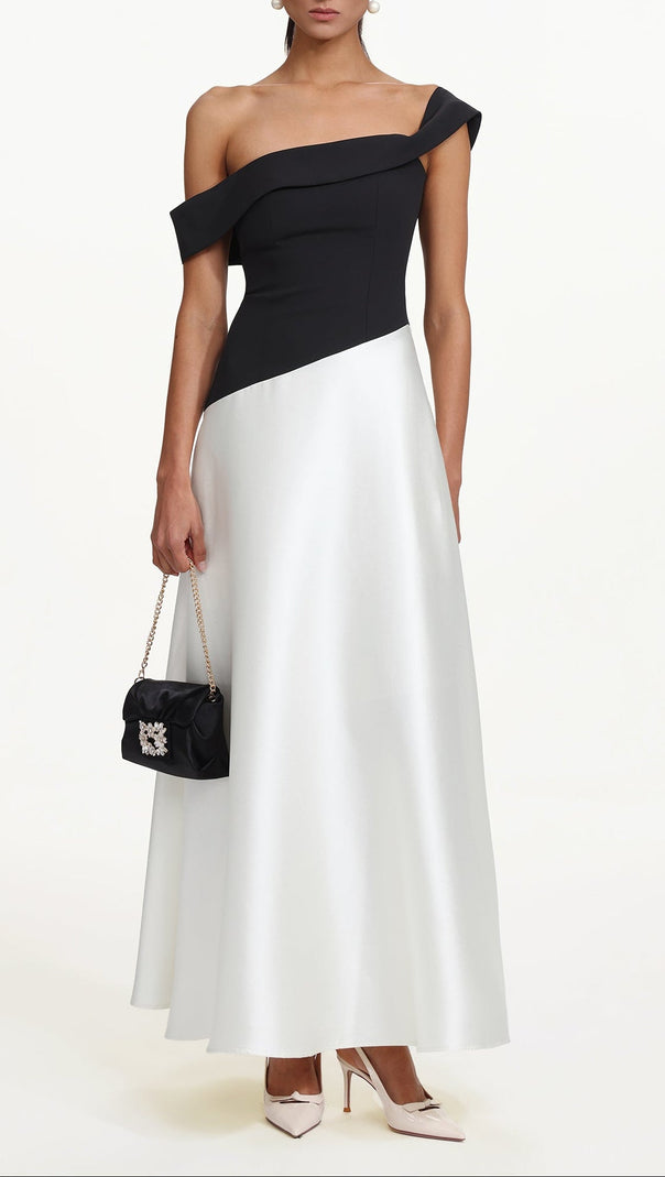 AIIZIE Xavier Off Shoulder Contrast Maxi Dress - product image