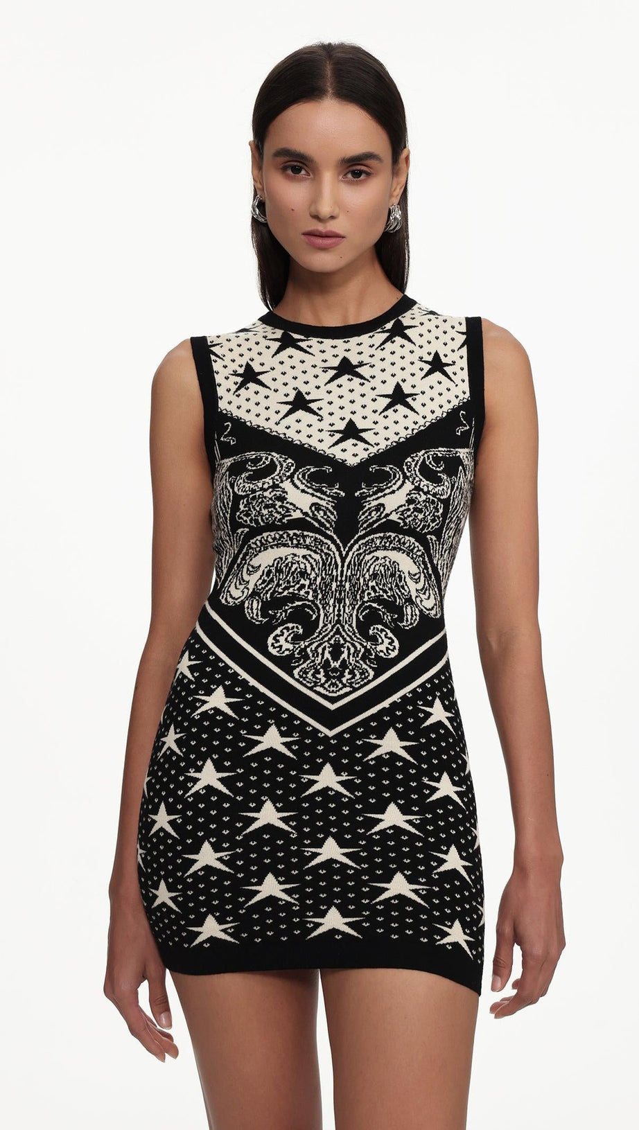 Madelynn Classic Contour Jacquard Knit Mini Dress