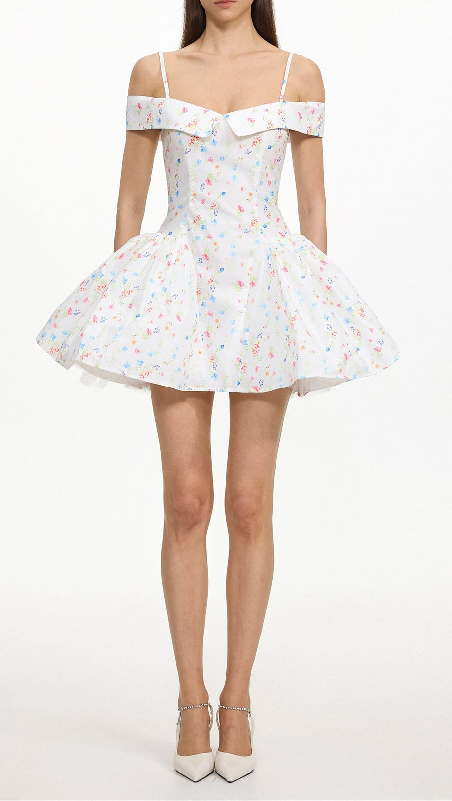 Florelle Sleeveless Floral Print Woven Mini Dress