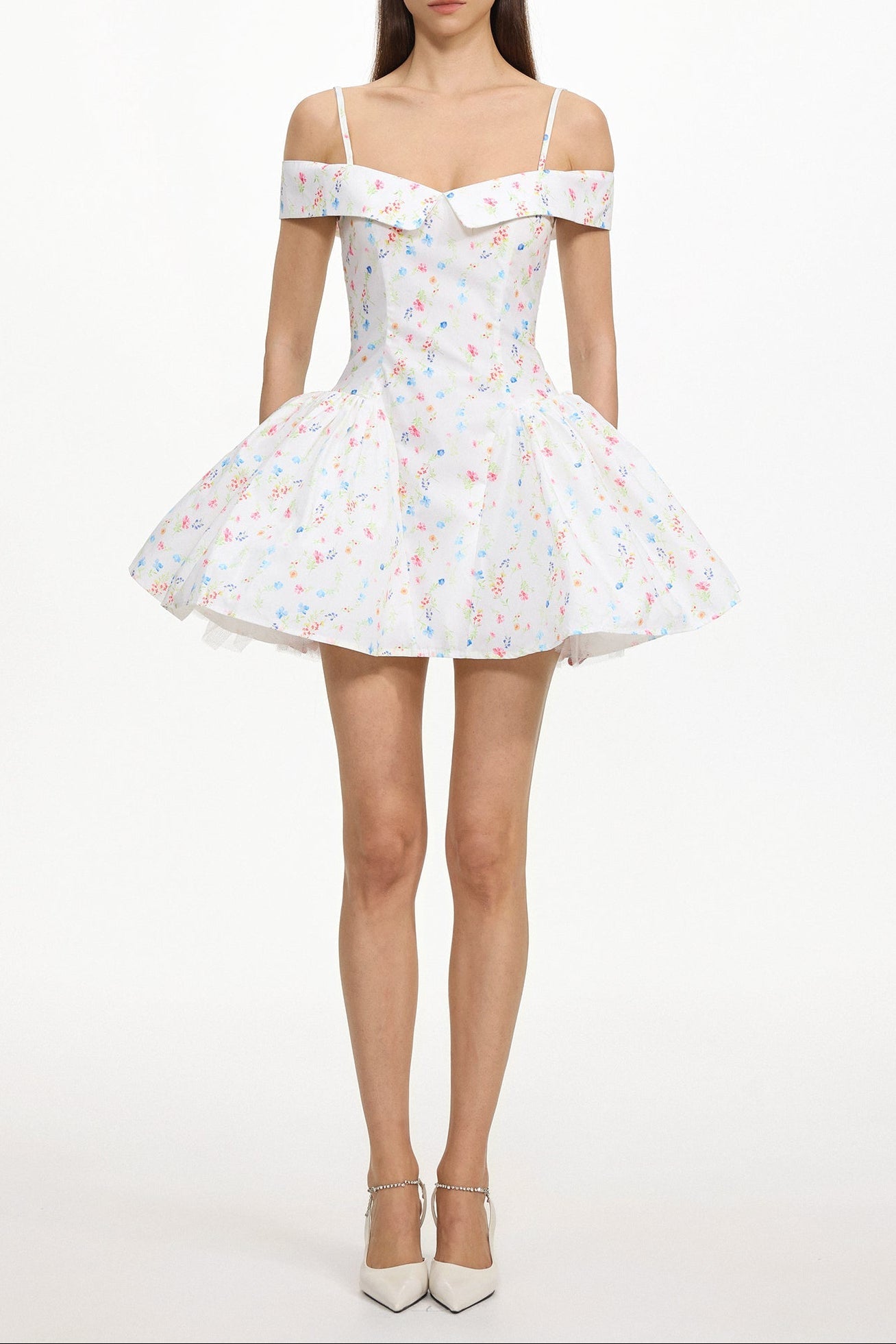 Florelle Sleeveless Floral Print Woven Mini Dress