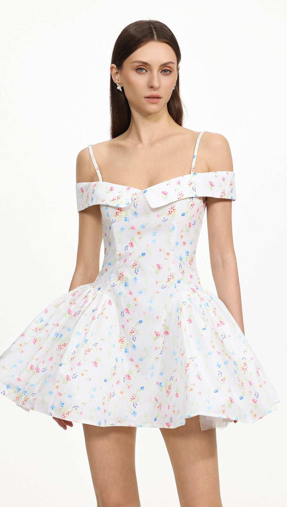 Florelle Sleeveless Floral Print Woven Mini Dress