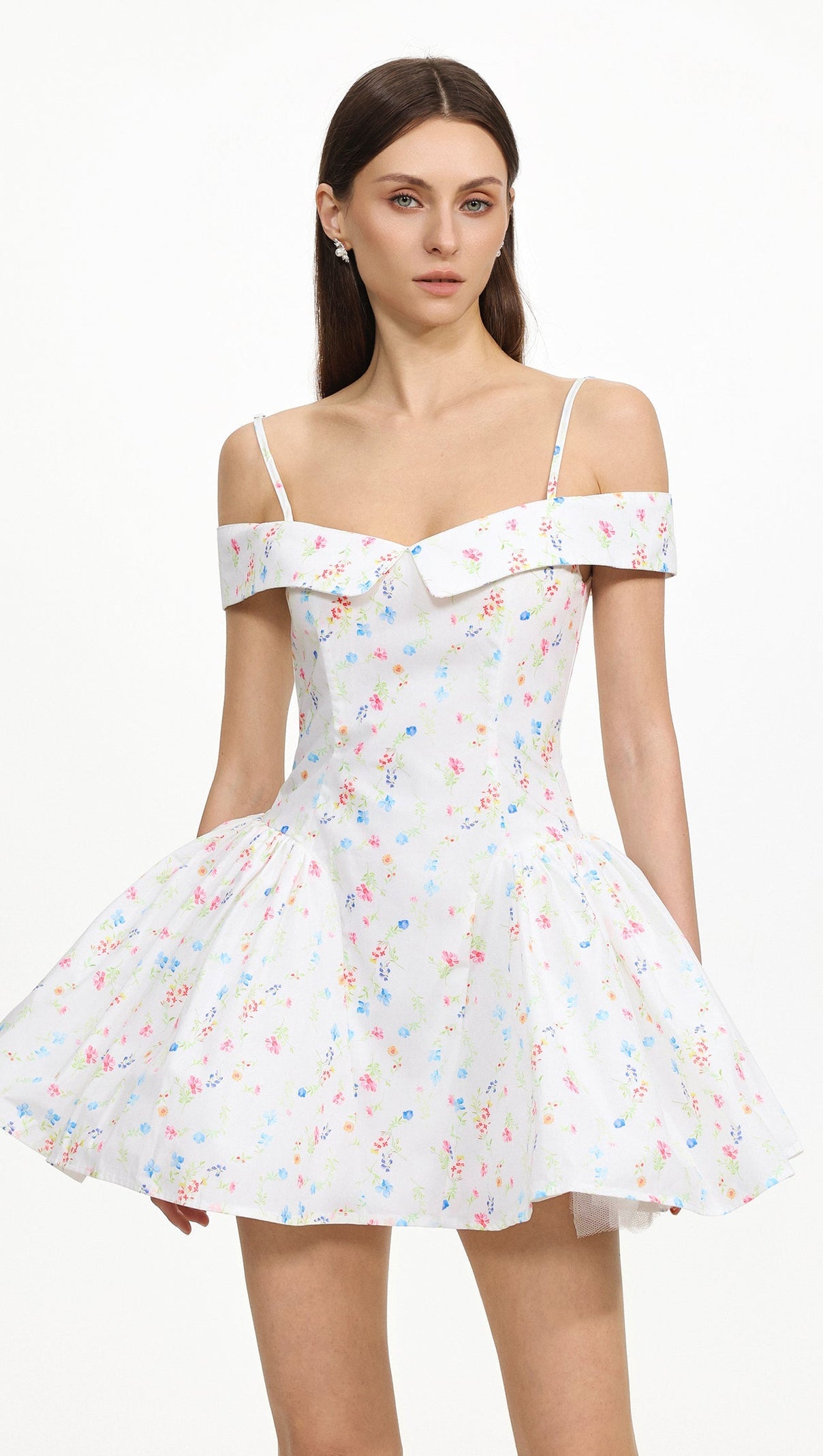 AIIZIE Florelle Sleeveless Floral Print Woven Mini Dress - product image