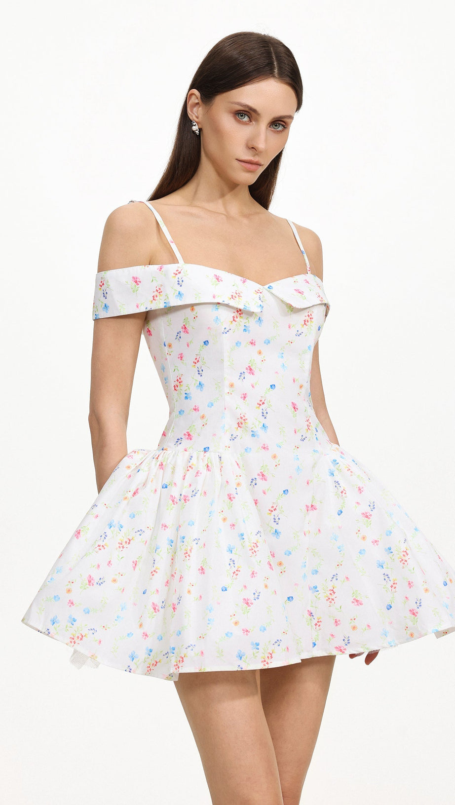 Florelle Sleeveless Floral Print Woven Mini Dress