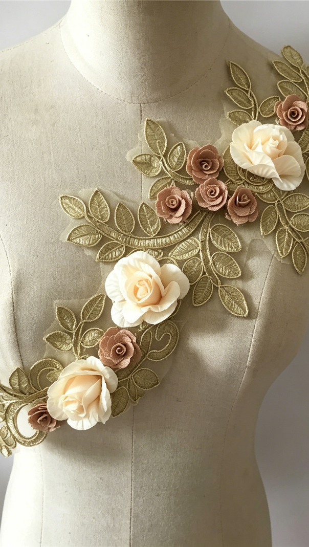 Calwa Asymmetric One Shoulder Embroidered Flower Flare Mini Dress