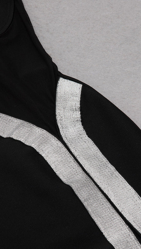 CRYSTAL NET MIDI DRESS