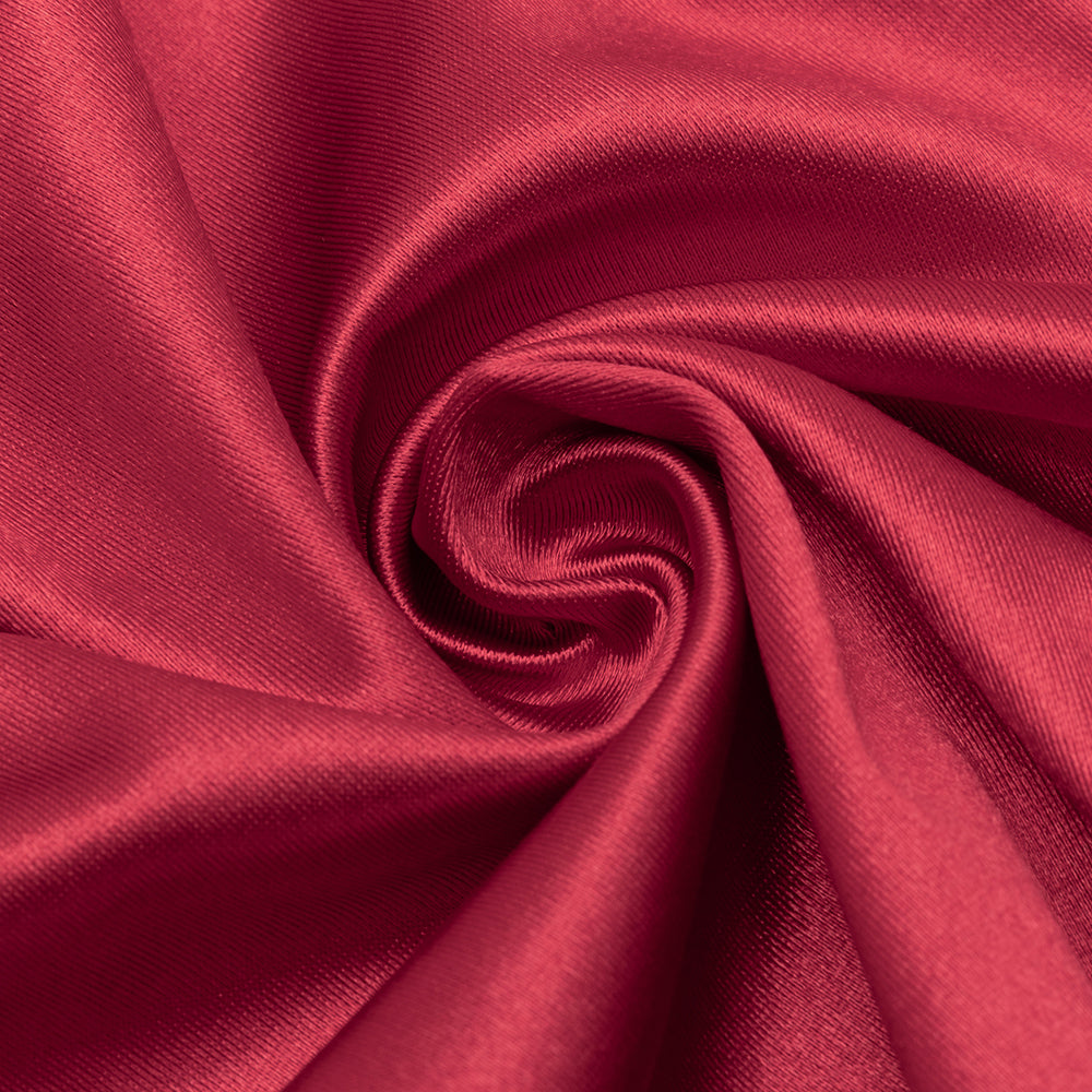 AIIZIE CECILIA RUFFLE TRIM HIGH SLIT MAXI BODYCON DRESS IN RED - product image