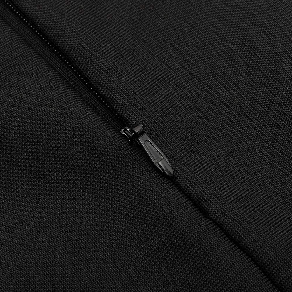 AIIZIE JANICE V NECK LONG SLEEVE BODYCON MIDI DRESS IN BLACK - product image