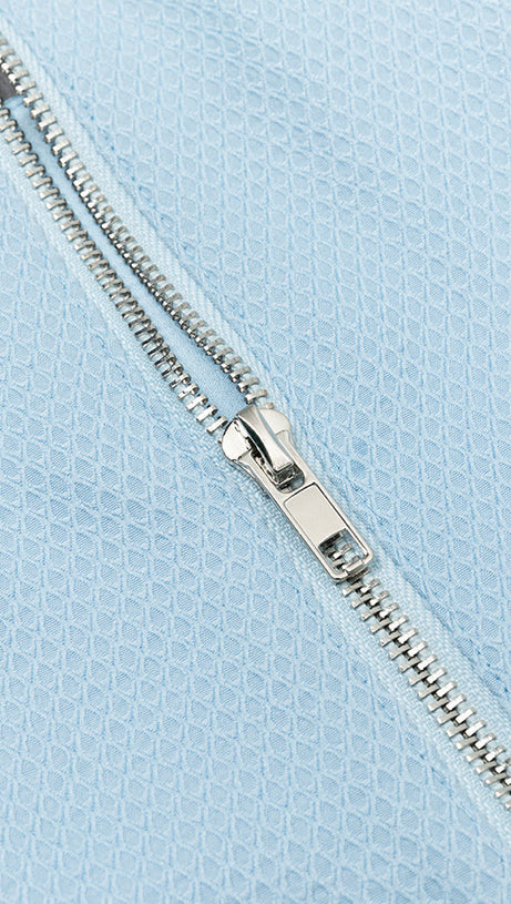 SQUARE NECK PUFF SLEEVE TOP WRAP HEM SKIRT SUIT