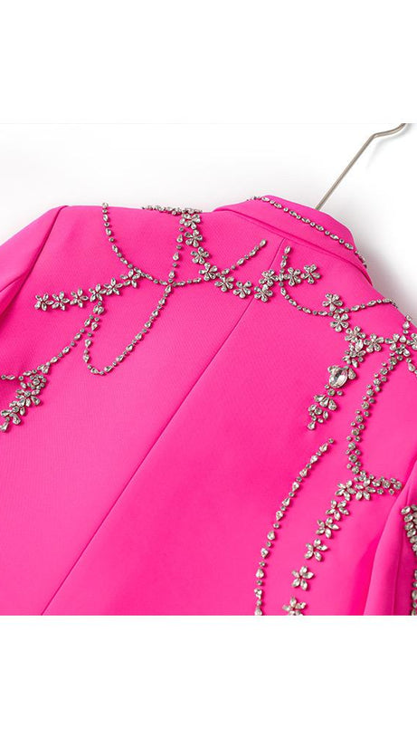 JESSICA BARA SONYA CRYSTAL BLAZER MINI DRESS