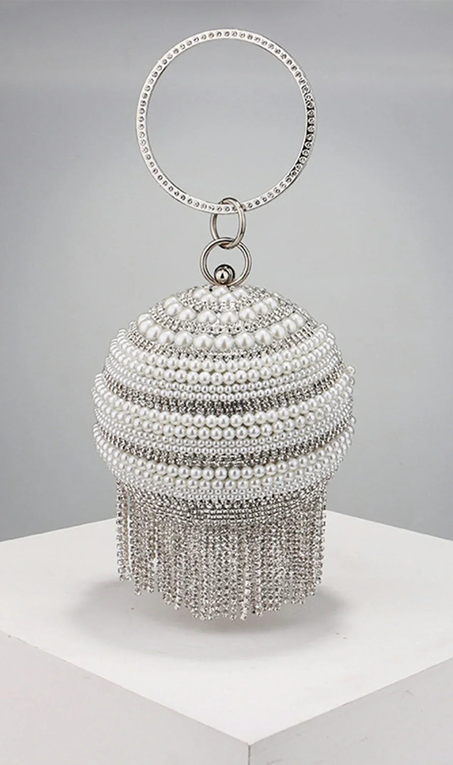 Annistin Diamond Pearl Tassel Mini Bag