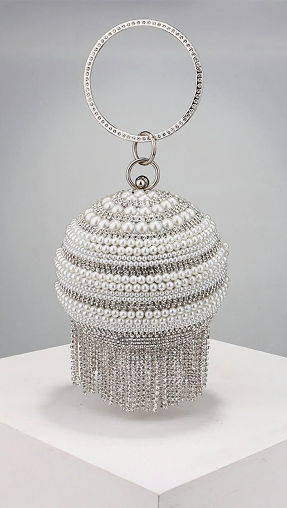 Annistin Mini-Tasche mit Diamantperlenquaste