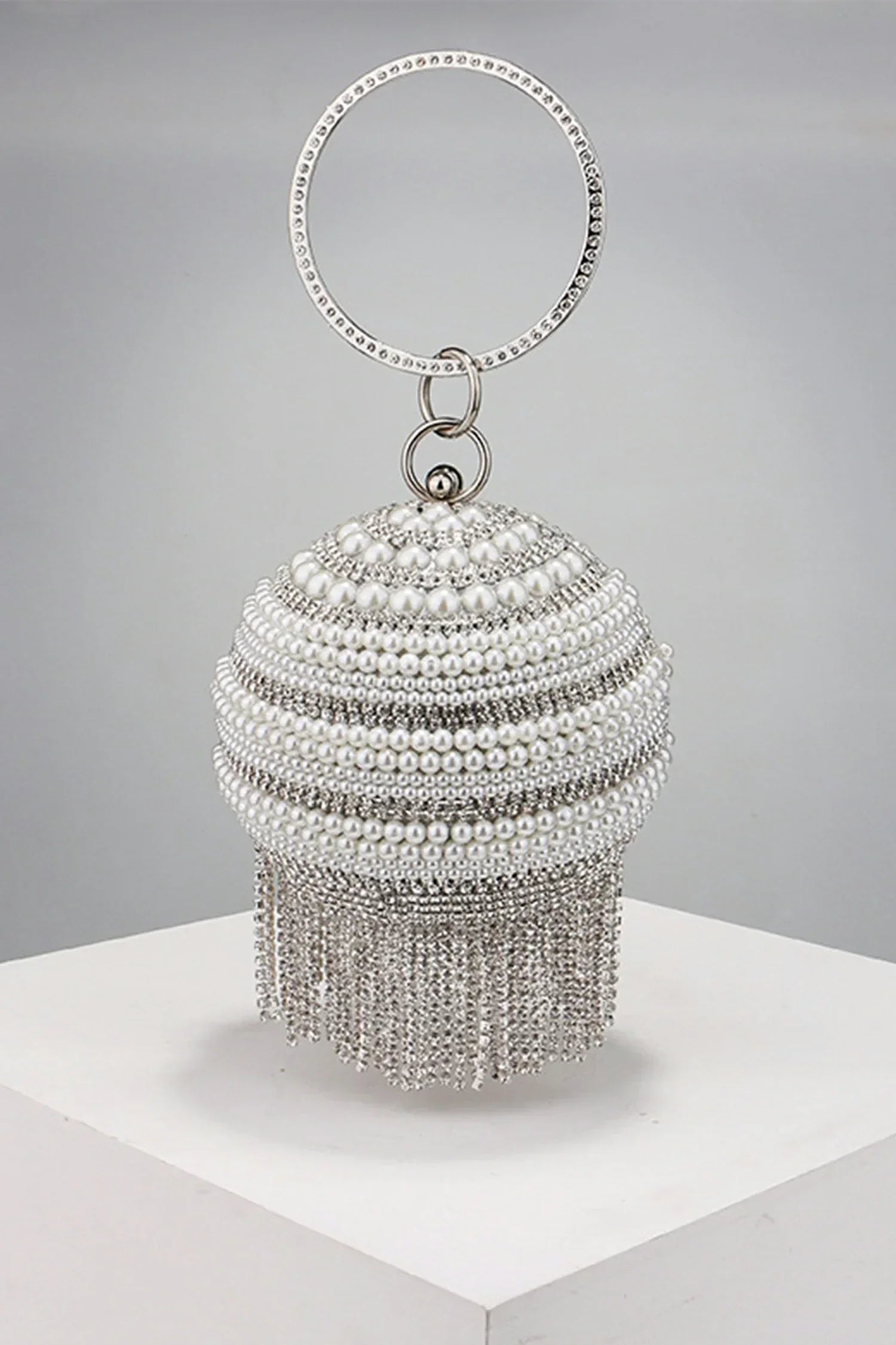 Annistin Mini-Tasche mit Diamantperlenquaste