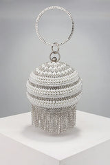 Annistin Diamond Pearl Tassel Mini Bag