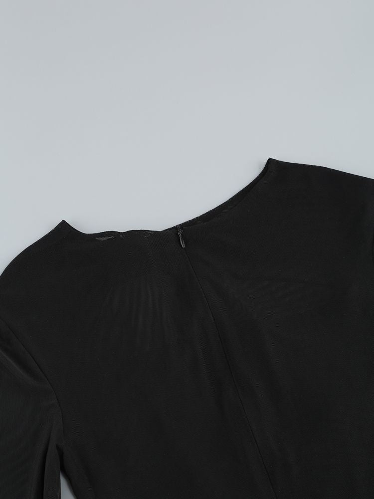 LANGÄRMELIGES MAXIKLEID MIT Ausschnitten 