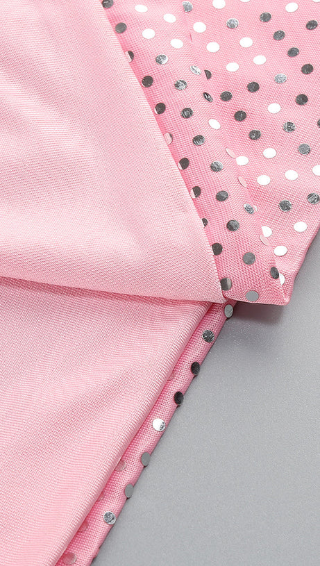 BROOK CRYSTAL-EMBELLISHED SLEEVELESS MAXI DRESS IN ROSE PINK