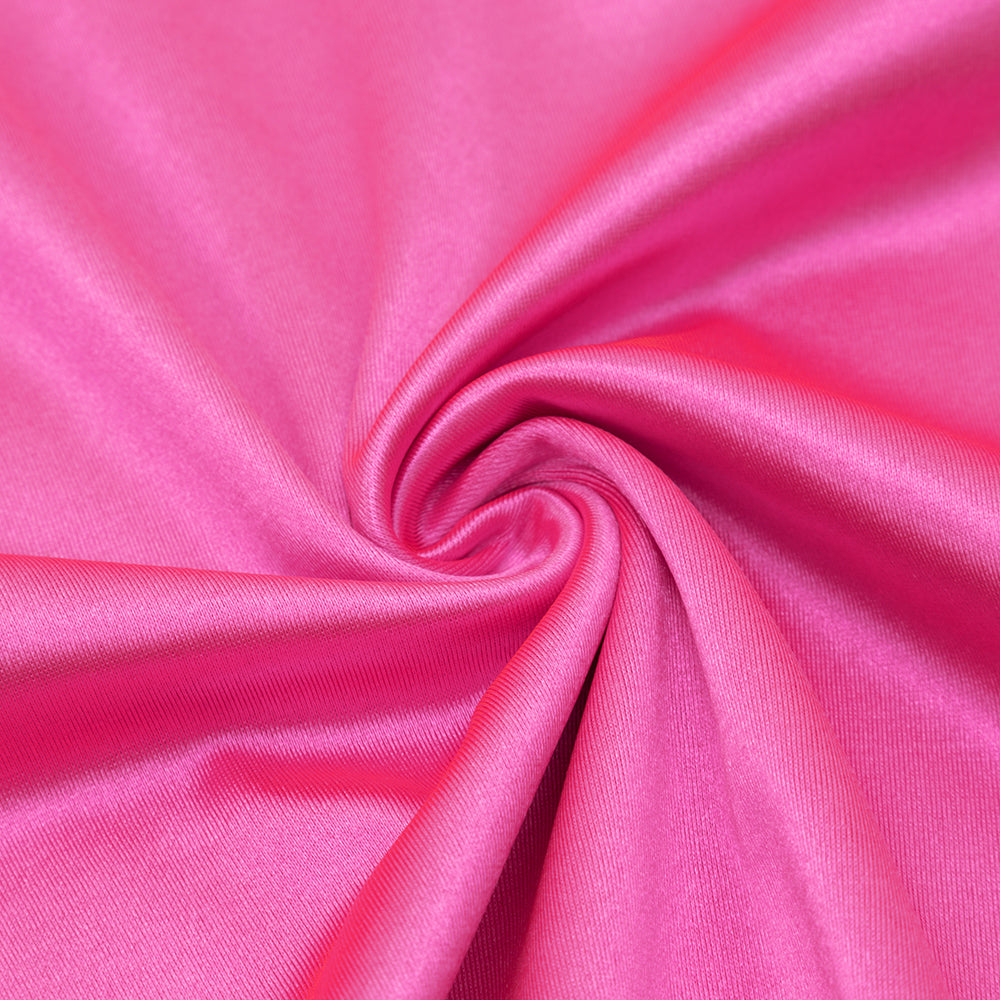 AIIZIE OFF-SHOULDER SATIN COCKTAIL DRESS IN HOT PINK - product image