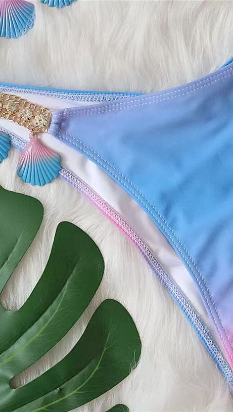 LUPITA Muschel-Bikini in Blau