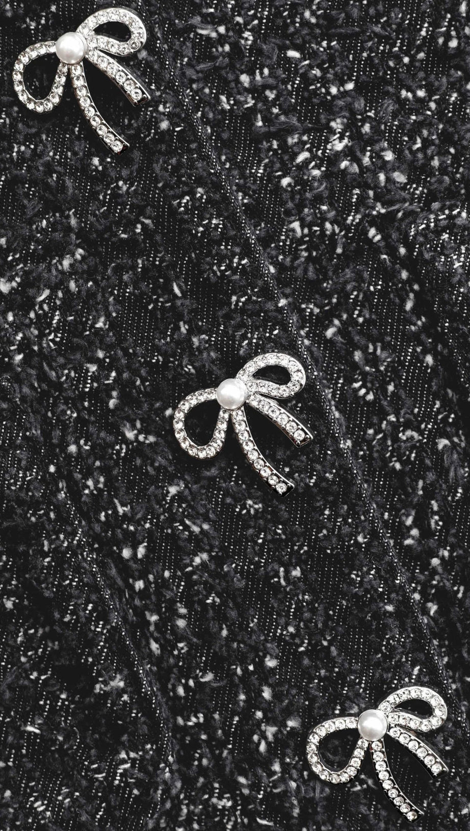 BLACK TEXTURED DENIM JACKET