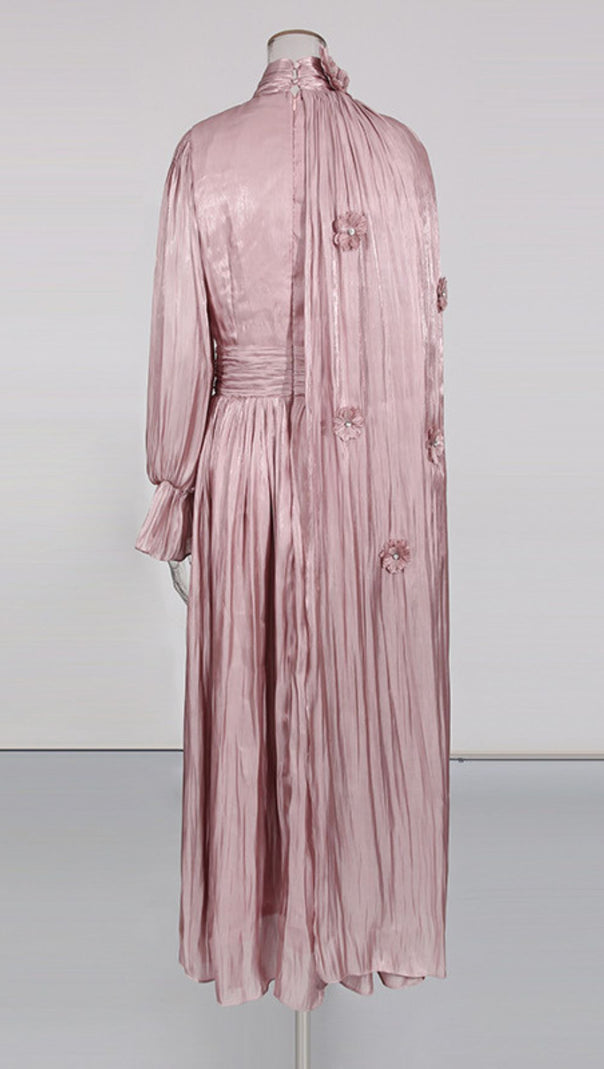 AIIZIE IRFAN FLOWER LONG SLEEVE MIDI DRESS - product image