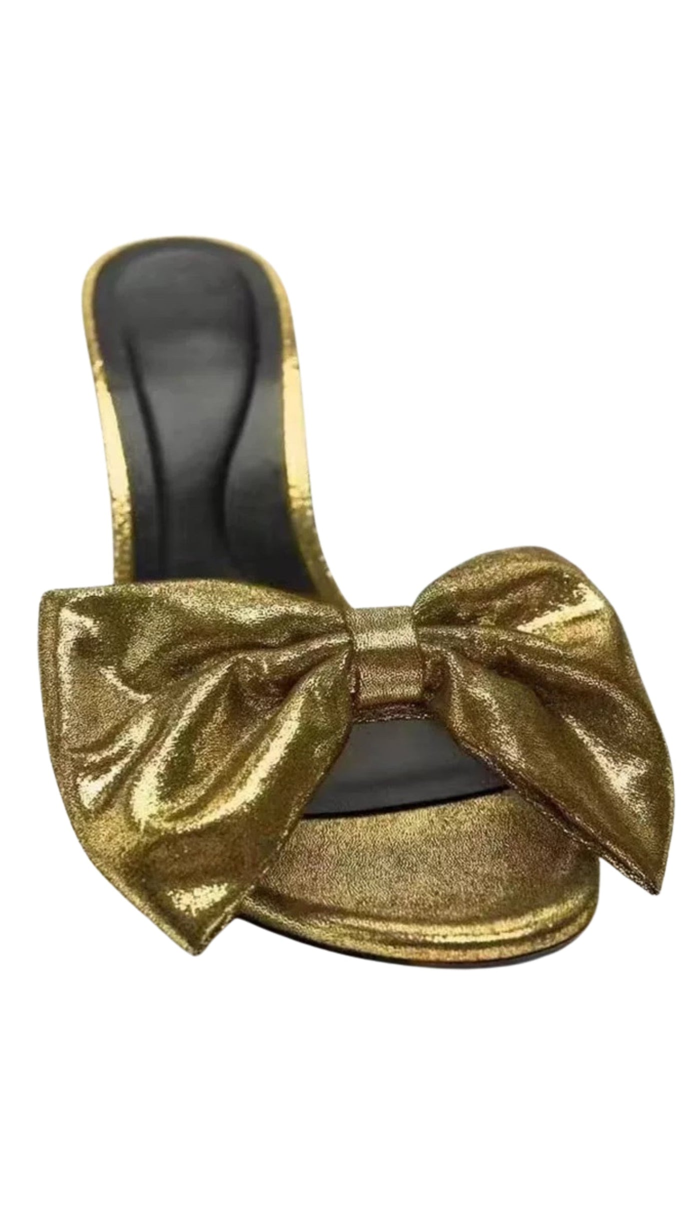 Tacco alto con fiocco - oro