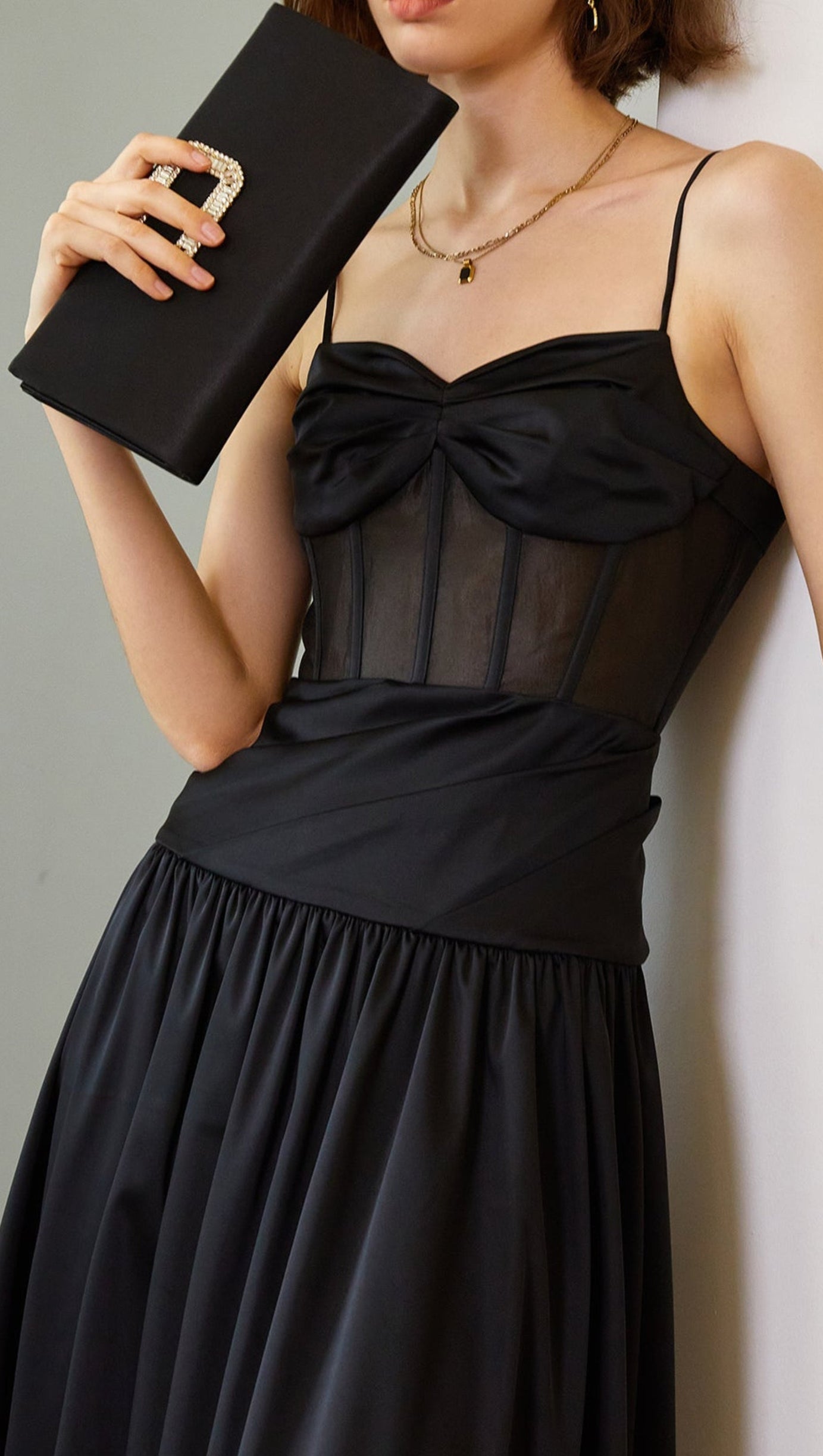 FISHBONE TUBE MAXI DRESS