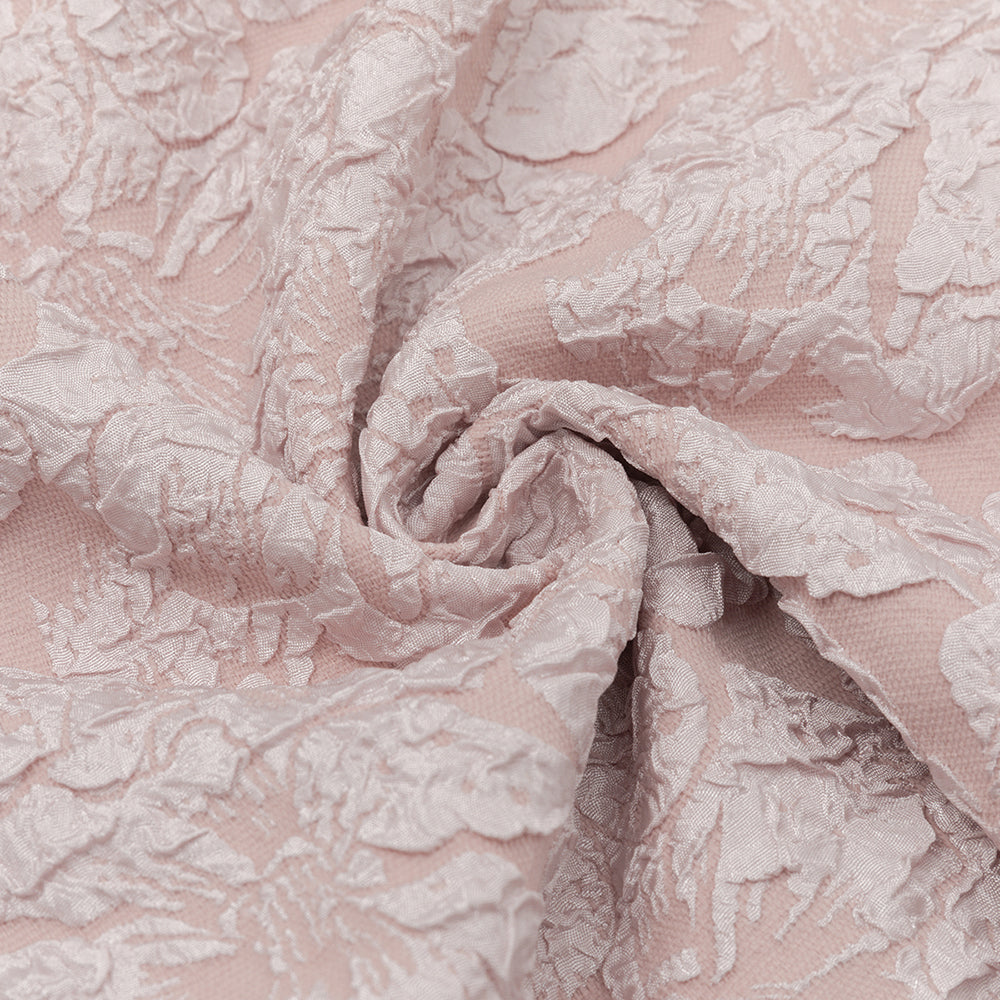 AIIZIE PINK SWEETHEART NECK PUFF SLEEVE SPLIT THIGH DRESS - product image